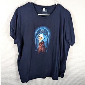 Star Wars TeeTurtle 2XL Women’s Ahsoka Tano Graphic Tee Navy Blue Licensed Shirt